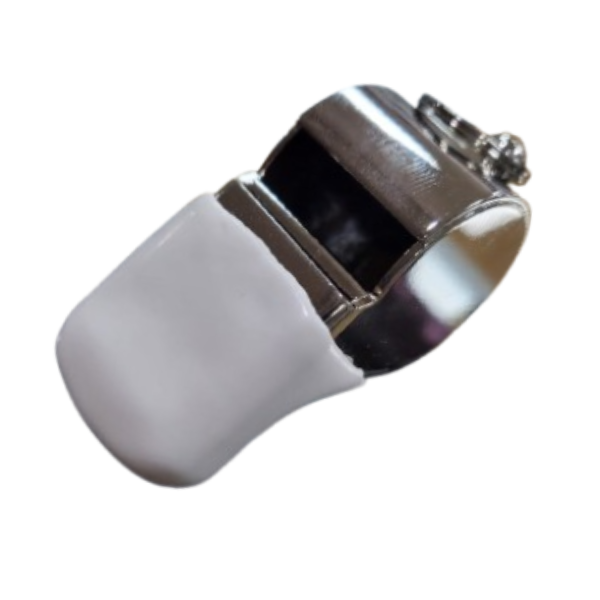 SILBATO PROFESIONAL DE LATÓN NIQUELADO CON PROTECTOR LABIAL  NPW-LG